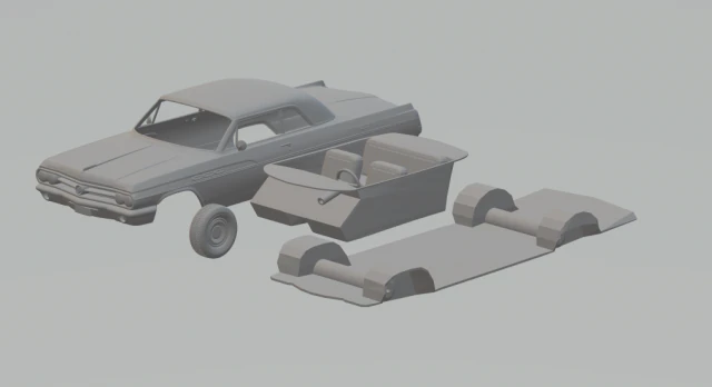 buick wildcat convertible 1963 3D Print Model .c4d .max .obj .3ds .fbx .stl .blend 