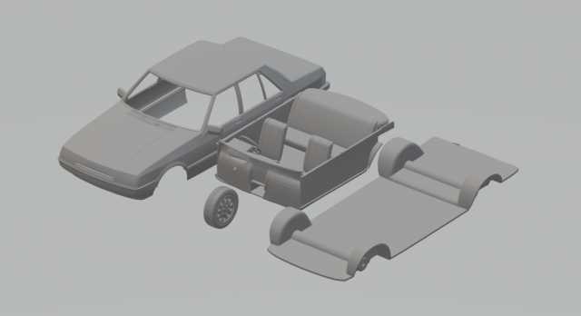 falcon 1982 Model Cetak 3D .c4d .max .obj .3ds .fbx .stl .blend 