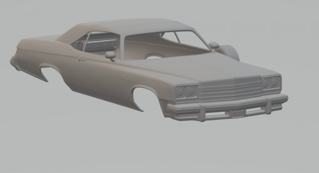 buick lesabre 73 cabriolet 3D 프린트 모델 .c4d .max .obj .3ds .fbx .stl .blend 