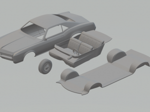 1966 buick riviera 3D Print Model