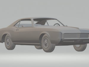 1966 buick riviera 3D 打印模型