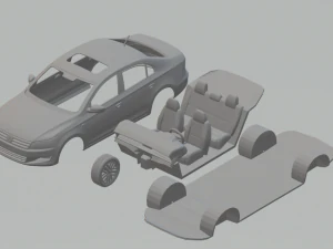 vw santana 3D Print Model