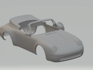 Порше 911 993 Каррера кабриолет 3D Принт Модель
