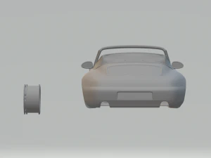 porsche 911 993 carrera cabrio 3D Print Model
