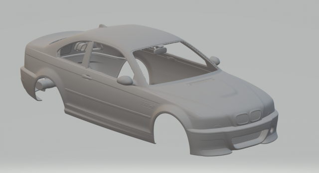 m3 e46 csl 3D-printmodel .c4d .max .obj .3ds .fbx .stl .blend 