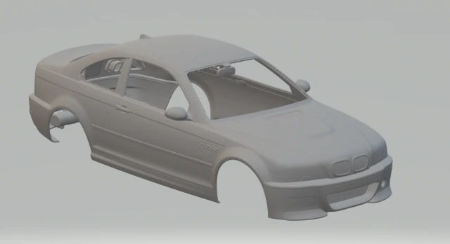 m3 e46 csl 3D Print Model .c4d .max .obj .3ds .fbx .stl .blend 
