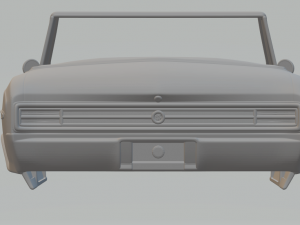 buick skylark convertible 1964 3D Baskı Modeli