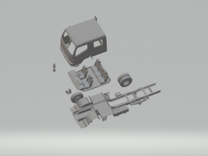 mitsubishi fuso canter mk8 3D printmodel