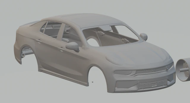 lynk co 03 sedan 2018 3D Print Model .c4d .max .obj .3ds .fbx .stl .blend