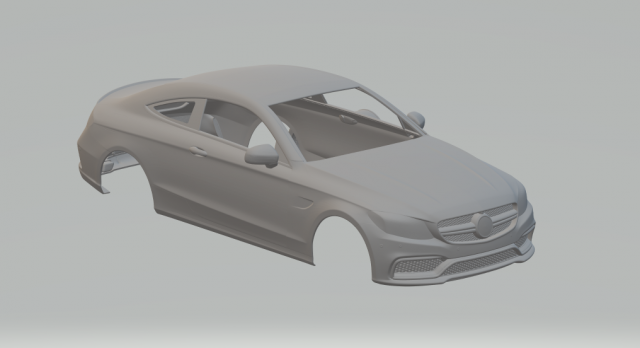mercedes-benz c63 amg coupe 2017 3D Принт Модель .c4d .max .obj .3ds .fbx .stl .blend 