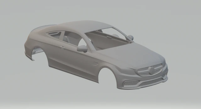 mercedes-benz c63 amg coupe 2017 3D Print Model .c4d .max .obj .3ds .fbx .stl .blend 