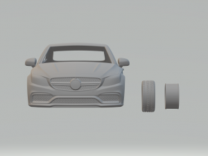 mercedes-benz c63 amg coupe 2017 3D Принт Модель