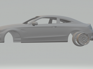 mercedes-benz c63 amg coupe 2017 3D Принт Модель