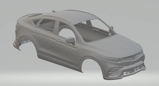 geely xing yue 2019 3D Print Model .c4d .max .obj .3ds .fbx .stl .blend 