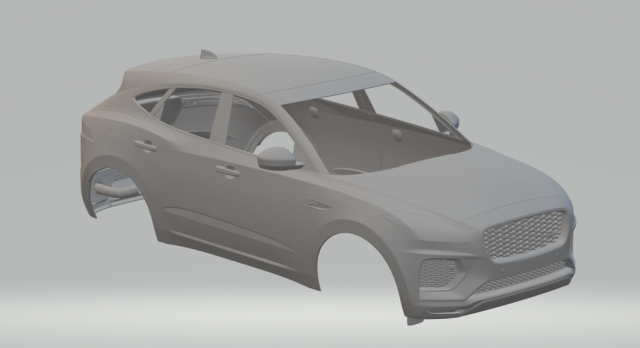 jaguar e-pace 3D 打印模型 .c4d .max .obj .3ds .fbx .stl .blend 