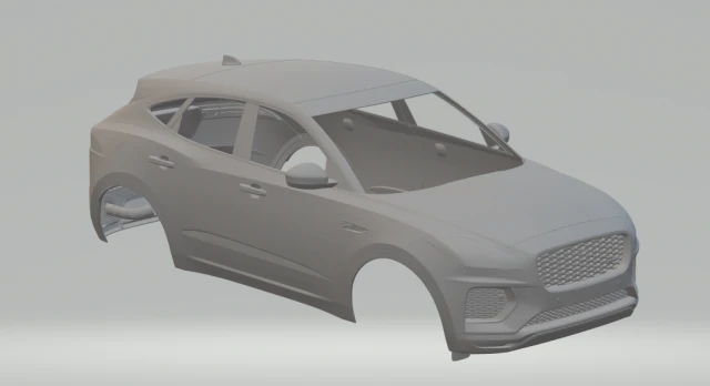 jaguar e-pace 3D Print Model .c4d .max .obj .3ds .fbx .stl .blend