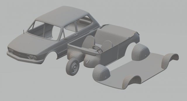 vw brasilia 3D Принт Модель .c4d .max .obj .3ds .fbx .stl .blend 