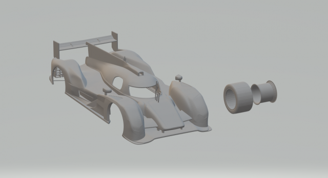 audi r18 tdi 2011 3D 打印模型 .c4d .max .obj .3ds .fbx .stl .blend