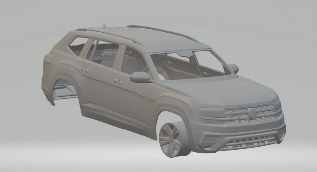 volkswagen atlas 3D Print Model .c4d .max .obj .3ds .fbx .stl .blend 