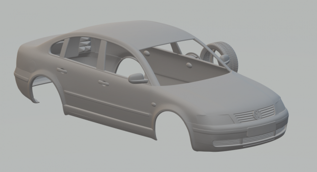 vw passat b5 97 Modelo de impresión 3D .c4d .max .obj .3ds .fbx .stl .blend 