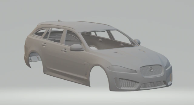 jaguar xfr-s sportbrake 2015 3D Print Model .c4d .max .obj .3ds .fbx .stl .blend 
