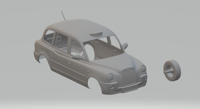 tx4 london taxi 2006 Modelo de impresión 3D .c4d .max .obj .3ds .fbx .stl .blend 