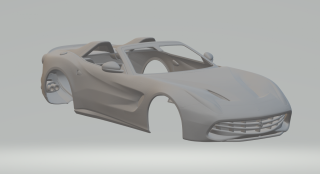 ferrari f60america 2015 3D प्रिंट मॉडल .c4d .max .obj .3ds .fbx .stl .blend 