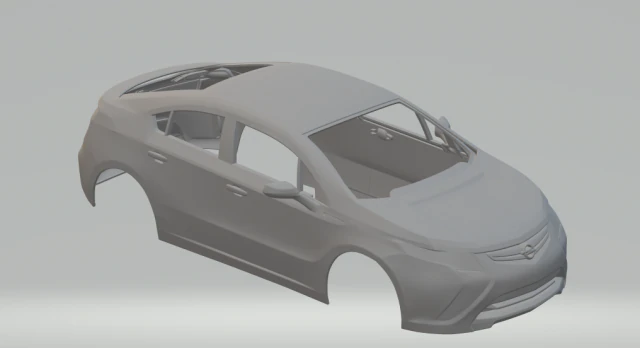 opel ampera 3D Print Model .c4d .max .obj .3ds .fbx .stl .blend