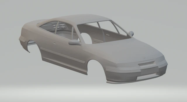opel calibra 3D Print Model .c4d .max .obj .3ds .fbx .stl .blend 