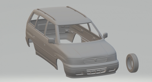 mazda mpv lv 1997 3D Druckmodell .c4d .max .obj .3ds .fbx .stl .blend