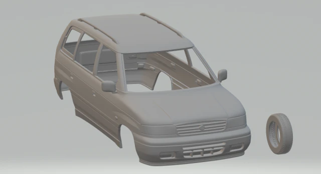 mazda mpv lv 1997 3D Print Model .c4d .max .obj .3ds .fbx .stl .blend 