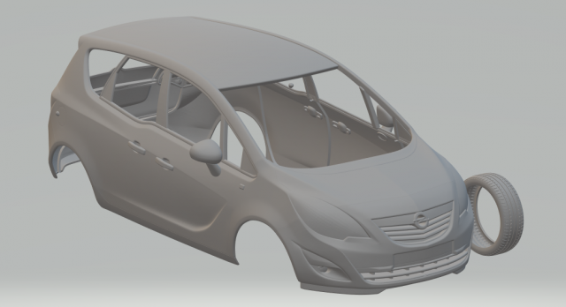 opel meriva b 2011 Modelo de impresión 3D .c4d .max .obj .3ds .fbx .stl .blend 