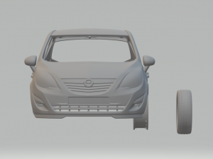 opel meriva b 2011 Modelo de impresión 3D