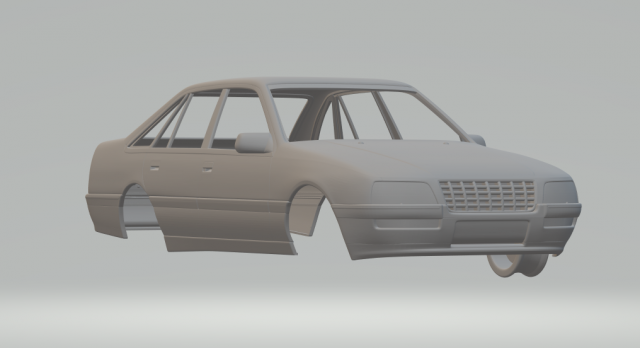 opel senator b 1987 3D printmodel .c4d .max .obj .3ds .fbx .stl .blend