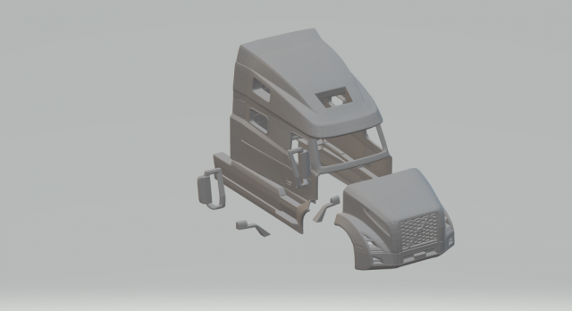 volvo vnl 3D-Druckmodell .c4d .max .obj .3ds .fbx .stl .blend 