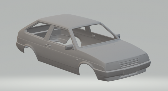 vaz lada 2108 1984 Modelo de Impressão 3D .c4d .max .obj .3ds .fbx .stl .blend 
