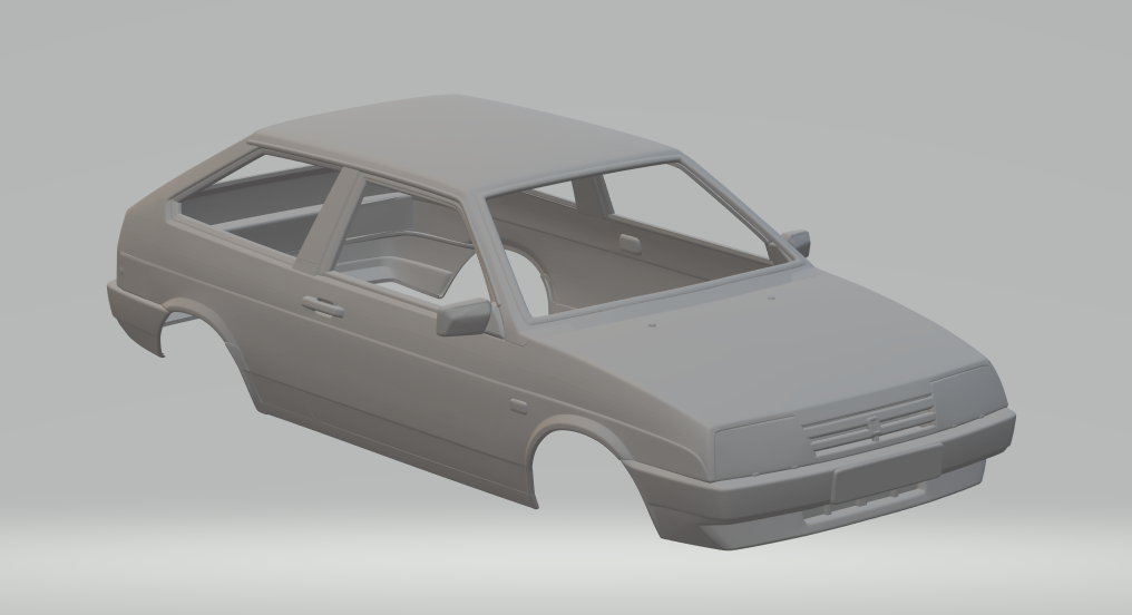 vaz 2108 lada samara 3D Model in Compact Cars 3DExport