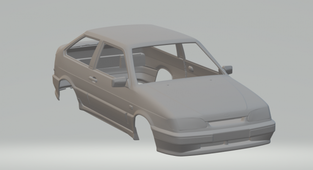 vaz lada samara 3doors 97 3D Принт Модель .c4d .max .obj .3ds .fbx .stl .blend