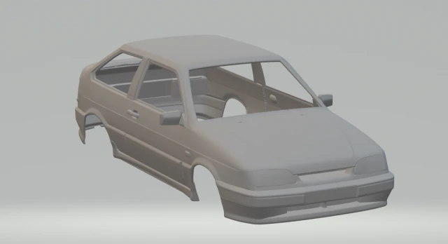 vaz lada samara 3doors 97 3D Print Model .c4d .max .obj .3ds .fbx .stl .blend 