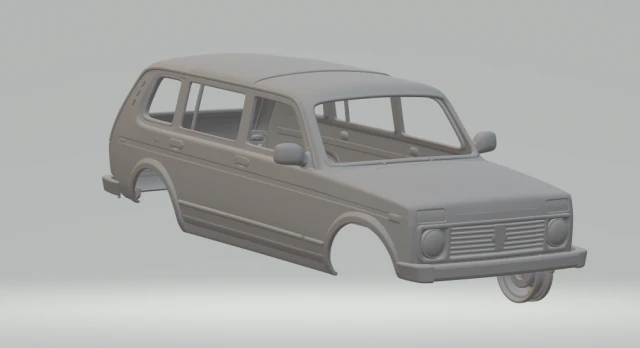 lada vaz niva 4x4 5doors 3D Print Model .c4d .max .obj .3ds .fbx .stl .blend