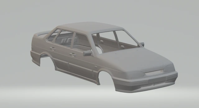 vaz lada samara 2115 sedan 1997 3D Print Model .c4d .max .obj .3ds .fbx .stl .blend 