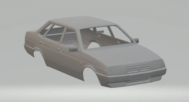 vaz lada 21099 sedan 1990 3D Print Model .c4d .max .obj .3ds .fbx .stl .blend 