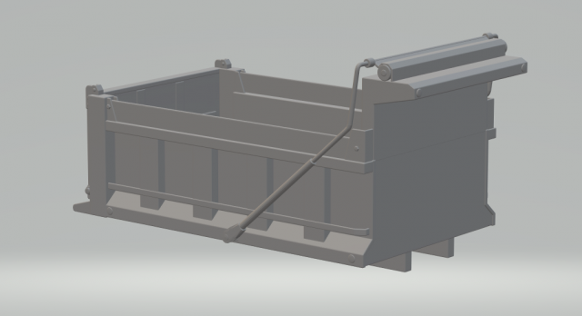 dump body truck 3D 打印模型 .c4d .max .obj .3ds .fbx .stl .blend 