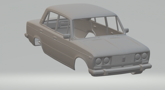 vaz lada 2106 1976 3D 프린트 모델 .c4d .max .obj .3ds .fbx .stl .blend 