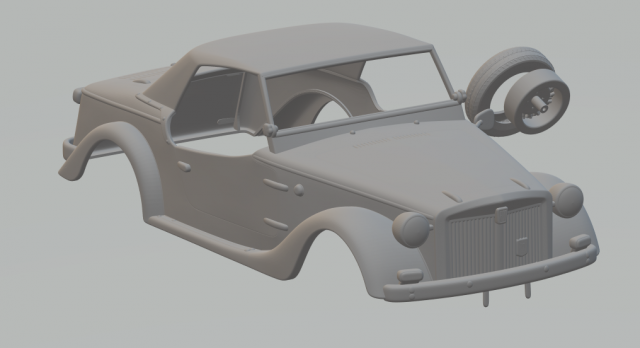 fiat siata 850 spring 68 3D Принт Модель .c4d .max .obj .3ds .fbx .stl .blend 