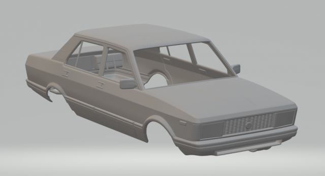 fiat argenta 1981 Modèles 3D en vedette .c4d .max .obj .3ds .fbx .stl .blend 