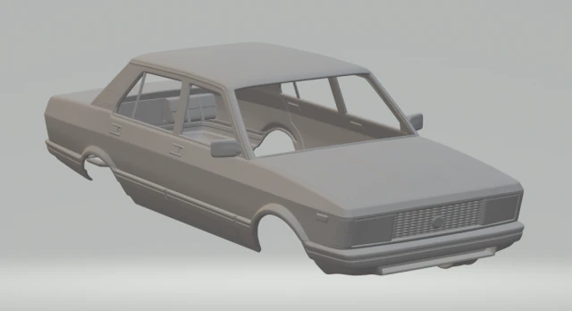 fiat argenta 1981 3D Print Model .c4d .max .obj .3ds .fbx .stl .blend 