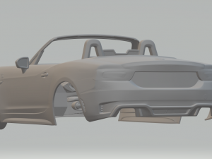 fiat 124 spider 2019 3D 프린트 모델