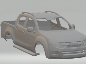 isuzu d-max double cabine chasseur 2014 Modèles 3D en vedette