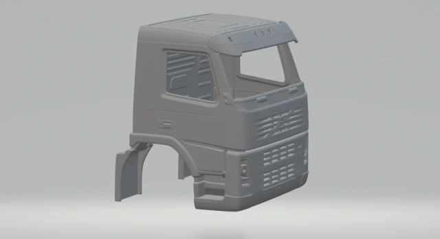 volvo fm day cab 3D Print Model .c4d .max .obj .3ds .fbx .stl .blend
